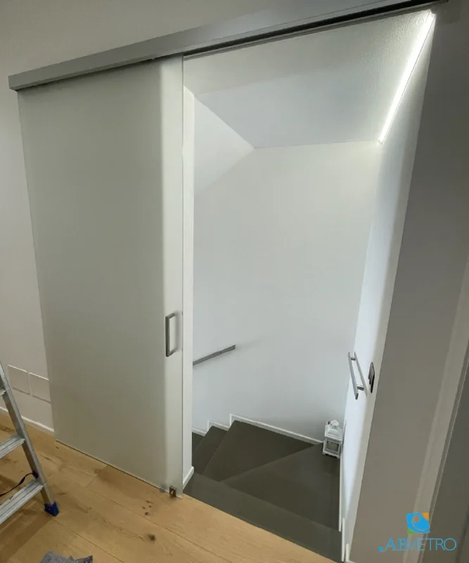 Porta in vetro su misura